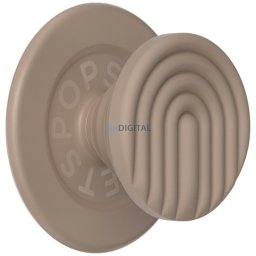 Uchwyt i podstawka do telefonu Popsockets MagSafe Round PopOut Latte Curves MagSafe beżowy
