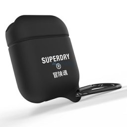 SuperDry AirPods 1/2 Cover Waterproofczarny/black 41692