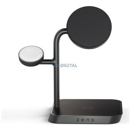 3-in-1 Magnetic Induction Charger Zens Office Charger Pro 3 + Apple Watch Charging 15W Qi2