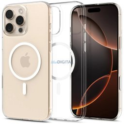 Case Spigen Thin Fit T MAG MagSafe for iPhone 16 Pro transparent-white