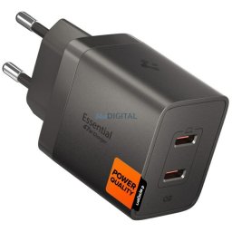 Spigen Essential EE472EU-GAN 47W 2xUSB-C Gunmetal Wall Charger