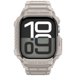 Etui Spigen Rugged Armor Pro V2 do Apple Watch 10/11 (46mm) dune beige