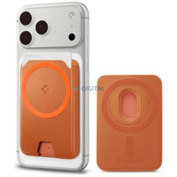 Spigen Valentinus MagFit+ MagSafe magnetic wallet orange