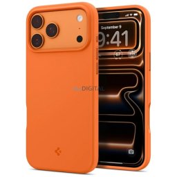 Spigen Silicone Fit MAG MagSafe case for iPhone 17 Pro orange