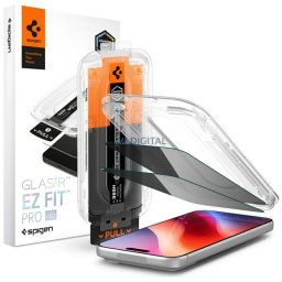 Spigen Glas.Tr EZ FIT Pro HD Privacy tempered glass for Apple iPhone 18 Pro Max 2pcs