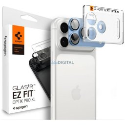 Spigen Glas.Tr Camera EZ FIT Optik Pro XL camera lens protector for Apple iPhone 18 Pro Max light bl