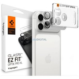 Spigen Glas.Tr Camera EZ FIT Optik Pro XL camera lens protector for Apple iPhone 18 Pro Max silver 1
