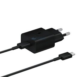 Mains charger Samsung EP-T1510XB 15W Fast Charge + USB-C to USB-C cable black