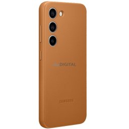 Samsung EF-VS916LA S23+ S916 camel Leather Cover case
