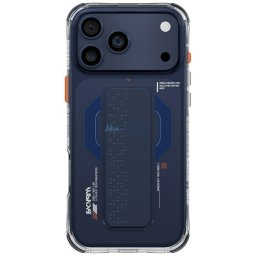 Case Skinarma Haxa for iPhone 17 Pro Max Magnetic Charging + Grip Stand blue