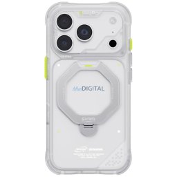 Case Skinarma Saturn MagSafe + Rotating Kick Stand for iPhone 18 Pro / 17 Pro frost
