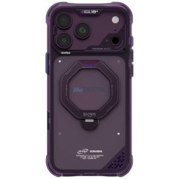 Case Skinarma Saturn MagSafe + Rotating Kick Stand do iPhone 18 Pro Max / 17 Pro Max Burgundy