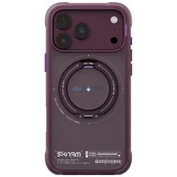 Case Skinarma Atlas MagSafe + Rotating Kick Stand for iPhone 18 Pro Max / 17 Pro Max burgundy
