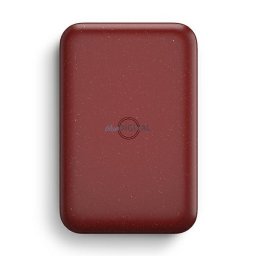 UNIQ Hyde Air 10000mAh USB-C 18W PD Fast Wireless Inductive Powerbank Burgundy/Maroon