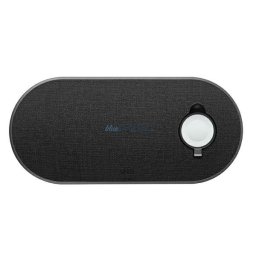 UNIQ Aereo Plus Wireless Charger 3in1 30W Fast charge obisdian knit black (LITHOS Collective)