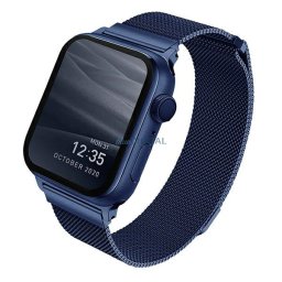 UNIQ pasek Dante Apple Watch Series 4/5/6/7/SE 44/45mm. Stainless Steel niebieski/marine blue