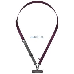 Phone Lanyard UNIQ Vista Flex 2-in-1 burgundy-grey
