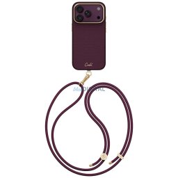 Case UNIQ Coehl Mirelle for iPhone 18 Pro / 17 Pro Magnetic Charging burrgundy