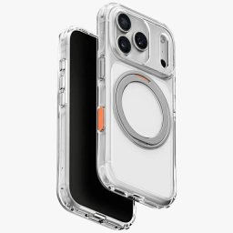 Uniq Swivix Apple iPhone 18 Pro Max / 17 Pro Max tok gyűrűs telefontartóval, MagSafe, 360 fokban forgatható, átlátszó