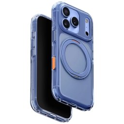 Uniq Swivix Apple iPhone 18 Pro / 17 Pro tok gyűrűs telefontartóval, MagSafe, 360 fokban forgatható, kék
