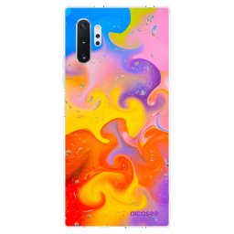 Átlátszó szilikon tok az alábbi mobiltelefonokra Samsung Galaxy Note 10+ N975F - Bubbles