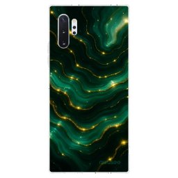 Átlátszó szilikon tok az alábbi mobiltelefonokra Samsung Galaxy Note 10+ N975F - Emerald