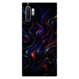 Átlátszó szilikon tok az alábbi mobiltelefonokra Samsung Galaxy Note 10+ N975F - Noir
