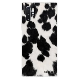 Átlátszó szilikon tok az alábbi mobiltelefonokra Samsung Galaxy Note 10+ N975F - Black Moo
