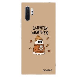 Átlátszó szilikon tok az alábbi mobiltelefonokra Samsung Galaxy Note 10+ N975F - Sweater ghost