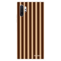 Átlátszó szilikon tok az alábbi mobiltelefonokra Samsung Galaxy Note 10+ N975F - Brown lines