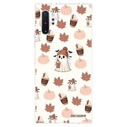 Átlátszó szilikon tok az alábbi mobiltelefonokra Samsung Galaxy Note 10+ N975F - Pumpkin spice