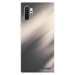 Átlátszó szilikon tok az alábbi mobiltelefonokra Samsung Galaxy Note 10+ N975F - Smoky Beige