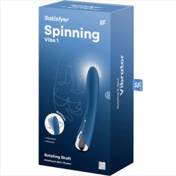 Satisfyer - Spinning Vibe 1. vibrátor rotáló fejrésszel (kék)