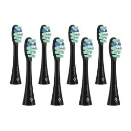 TrueLife SonicBrush Clean-sorozatú fogkefefejek, Standard, fekete, 8 darabos csomag