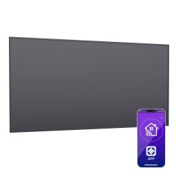 Klarstein Wonderwall Smart Infravörös hősugárzó, 60 x 120cm, Applikáció, 720 W, Heti időzítő, IP24 (ACO14-Kl-Wsm-770-DG)