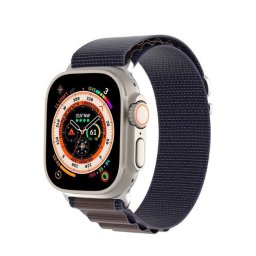 Dux Ducis GS nylon Apple Watch 42/44/45/49mm szíj, sötétkék