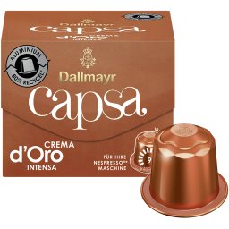 Kávékapszula Nespresso kompatibilis, Dallmayr Crema d Oro Intensa 10db kapszula