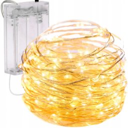 Karácsonyi fénylánc 50 LED-es, meleg fehér