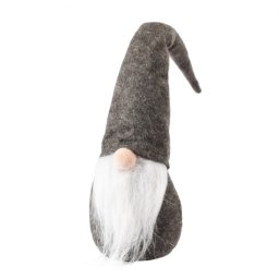 Karácsonyi manó WINTER GNOME 30 cm, szürke