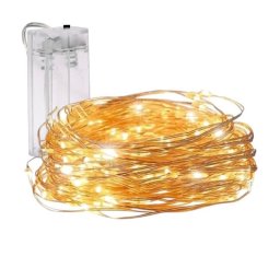 Karácsonyi fénylánc 20 LED-es, meleg fehér