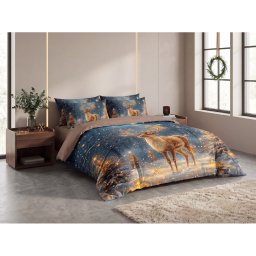 3D mikroszálas ágynemű STARLIGHT DEER színes Ágyneműhuzat mérete: 70 x 90 cm | 140 x 200 cm