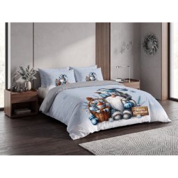 3D Mikroszálas ágyneműhuzat FROSTY GNOME színes Ágyneműhuzat mérete: 2 ks 70 x 90 cm | 140 x 200 cm