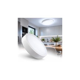 Kerek LED Mennyezeti Panel 24W, 2640 lm, 6000K Hideg Fehér, 28,9 cm, Felületre