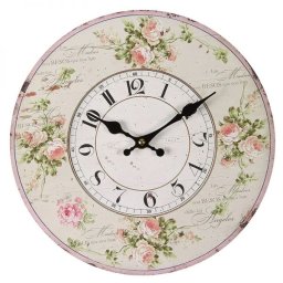 Rózsás falióra - 28 cm
