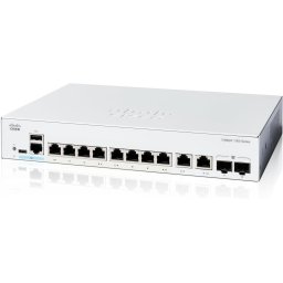 Cisco Catalyst C1300-8T-E-2G switch (8xGbE, 2xGbE/SFP combo, ventilátor nélküli)