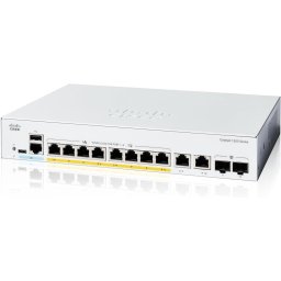 Cisco Catalyst switch C1200-8P-E-2G (8xGbE, 2xGbE/SFP combo, 8xPoE , 67W, ventilátor nélküli)