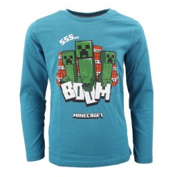 Minecraft Creeper Sss gyerek hosszú ujjú póló, felső 9 év / 134 cm