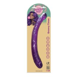 Groovy Times Dupla Dildó Rugalmas, Realisztikus 37,5 cm Lila