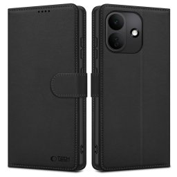 Tech-Protect Wallet Xiaomi Redmi Note 17 Pro flip / kinyitható tok, fekete