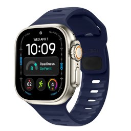 Tech-Protect Silicone Line Apple Watch 44/45/46/49mm gumis szilikon szíj, kék